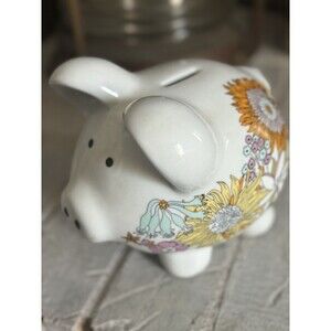 Liberty Of London X Target Colorful Sunflowers Floral Ceramic Piggy Bank